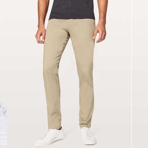 Lululemon Commission Pant Classic Swift Cotton 34" Tofino Sand Size 38 (36x30)